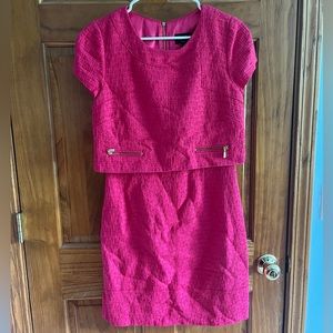 Pink Laundry by Shelli Segal interview dress